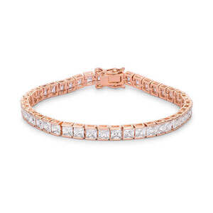 Ruby Red Cubic Zirconia Tennis Bracelet
